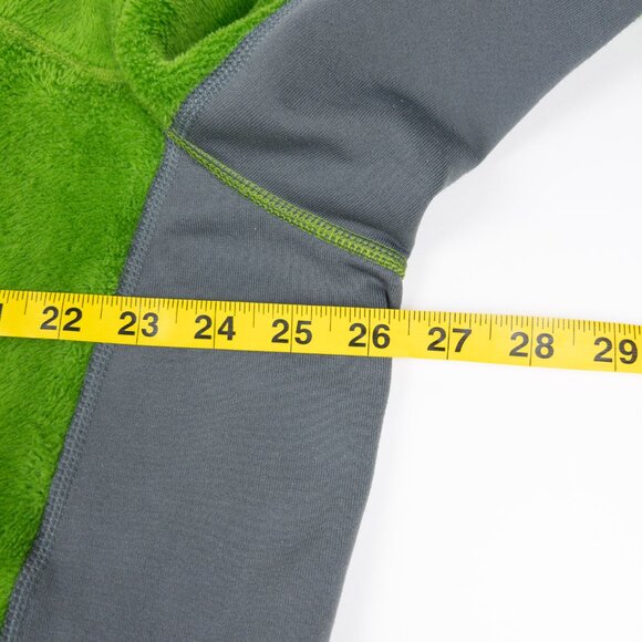 Patagonia R2 Fleece Jacket Men's XL Green Gray Full Zip Fuzzy Outdoor 25136 - Picture 12 of 13